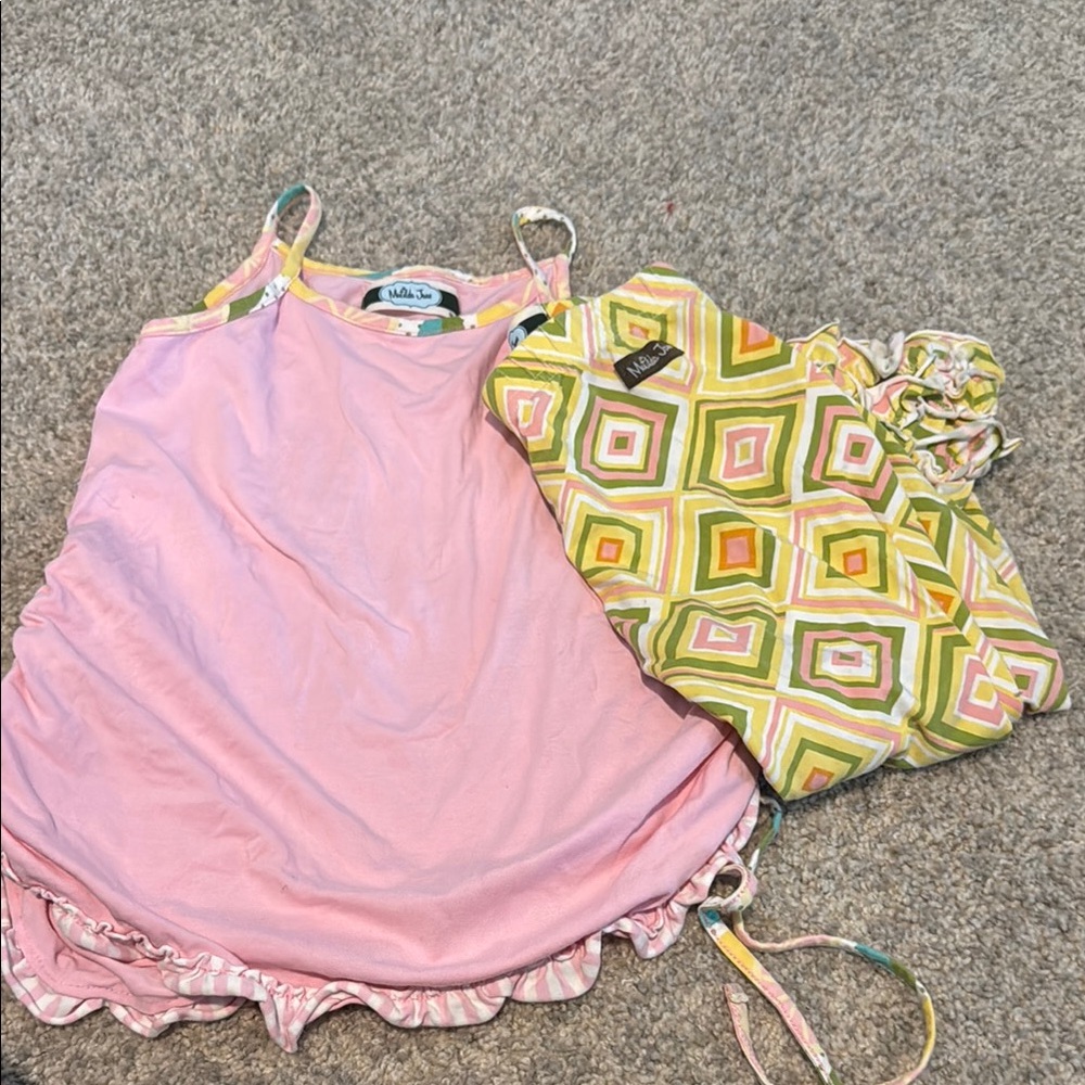 Matilda Jane Pink and Green Kids Matching Set